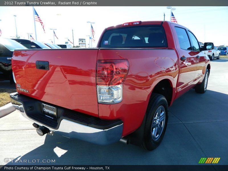 Radiant Red / Graphite 2012 Toyota Tundra CrewMax