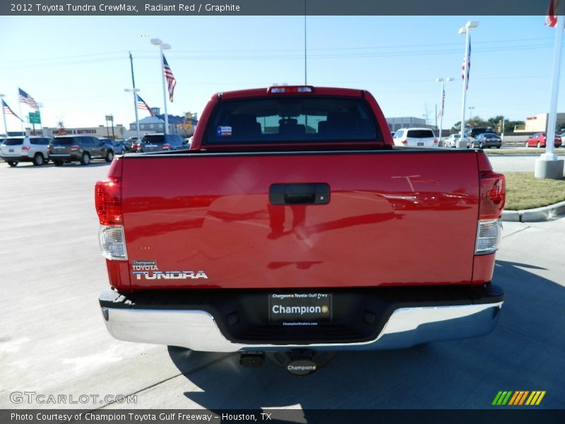 Radiant Red / Graphite 2012 Toyota Tundra CrewMax