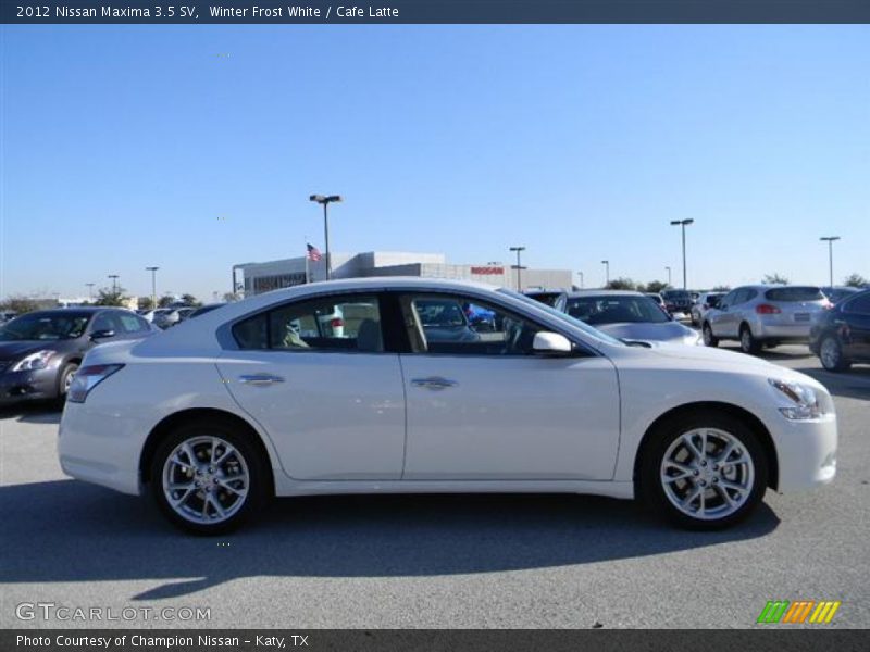 Winter Frost White / Cafe Latte 2012 Nissan Maxima 3.5 SV
