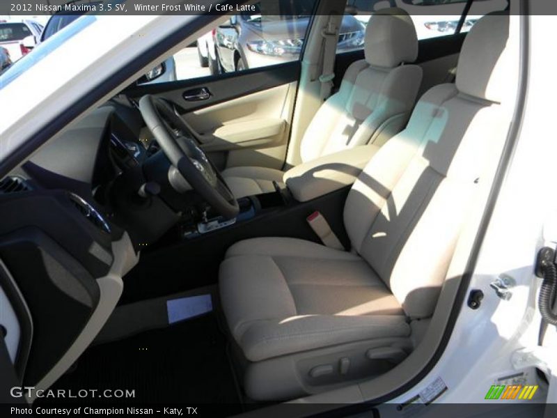 Winter Frost White / Cafe Latte 2012 Nissan Maxima 3.5 SV
