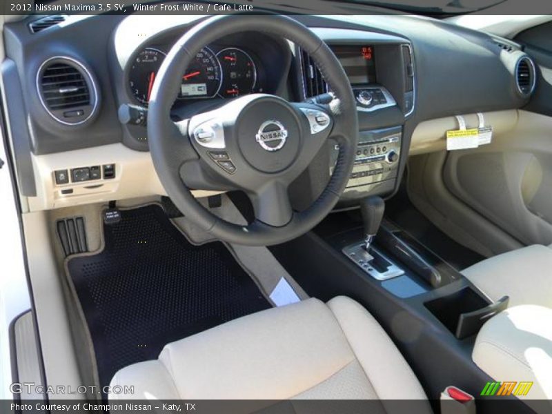 Winter Frost White / Cafe Latte 2012 Nissan Maxima 3.5 SV