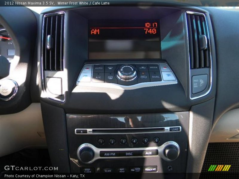Winter Frost White / Cafe Latte 2012 Nissan Maxima 3.5 SV