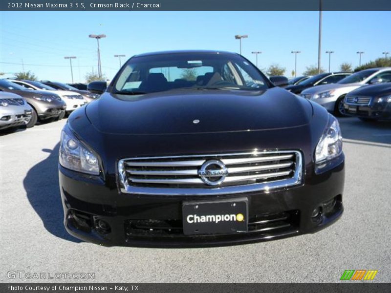 Crimson Black / Charcoal 2012 Nissan Maxima 3.5 S