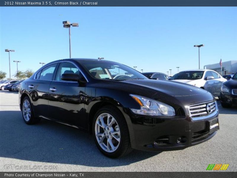 Crimson Black / Charcoal 2012 Nissan Maxima 3.5 S