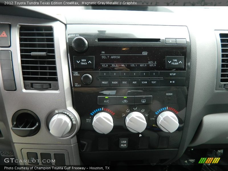 Magnetic Gray Metallic / Graphite 2012 Toyota Tundra Texas Edition CrewMax