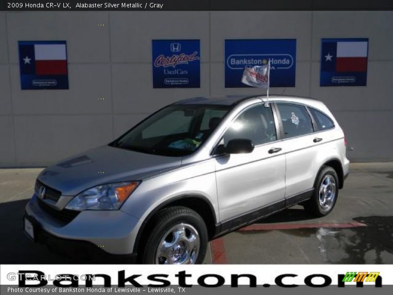 Alabaster Silver Metallic / Gray 2009 Honda CR-V LX