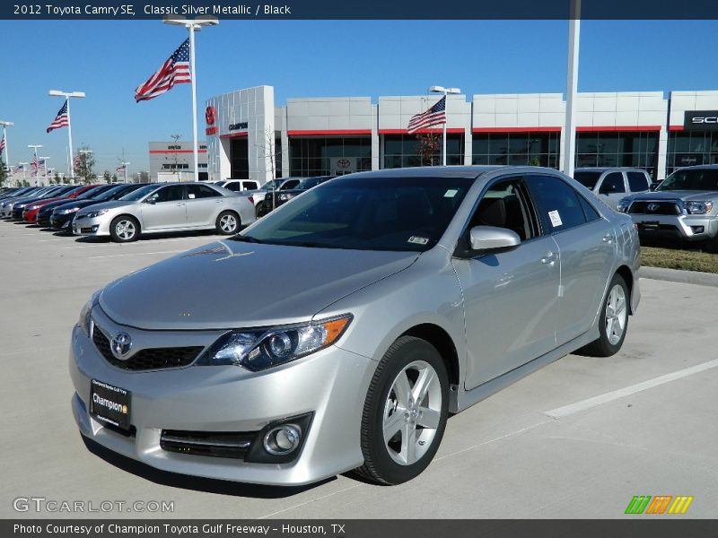 Classic Silver Metallic / Black 2012 Toyota Camry SE