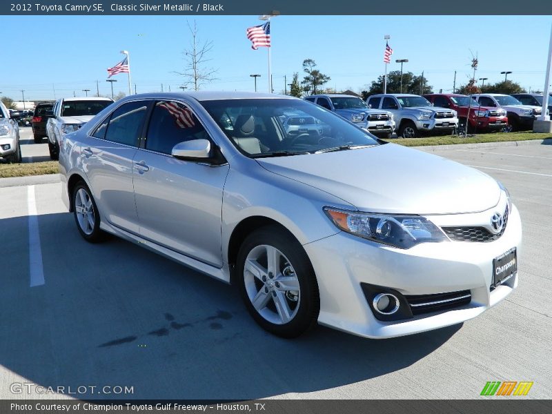 Classic Silver Metallic / Black 2012 Toyota Camry SE