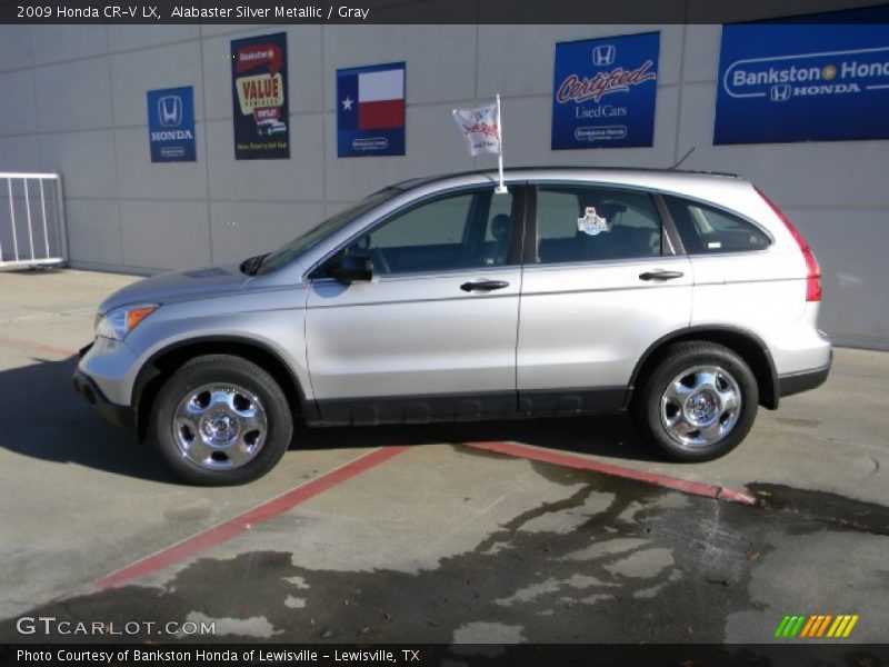Alabaster Silver Metallic / Gray 2009 Honda CR-V LX
