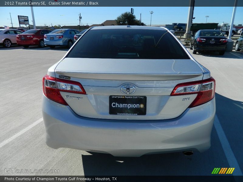 Classic Silver Metallic / Black 2012 Toyota Camry SE