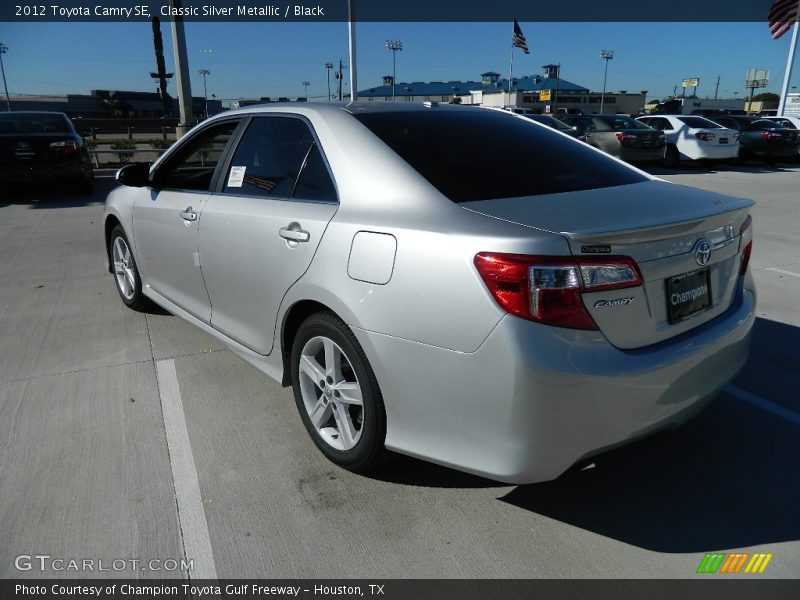 Classic Silver Metallic / Black 2012 Toyota Camry SE