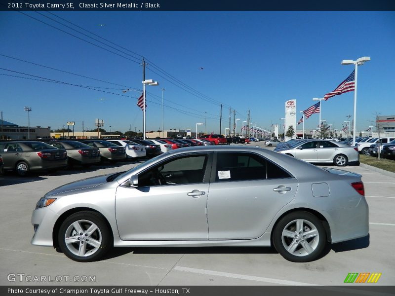 Classic Silver Metallic / Black 2012 Toyota Camry SE