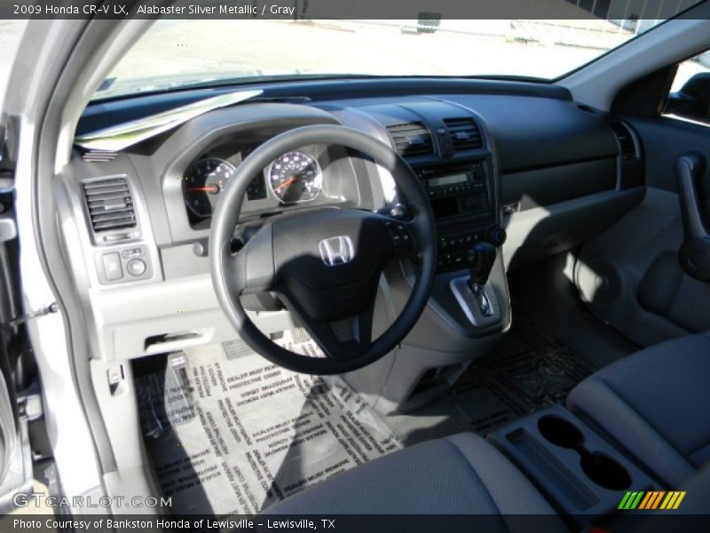 Alabaster Silver Metallic / Gray 2009 Honda CR-V LX
