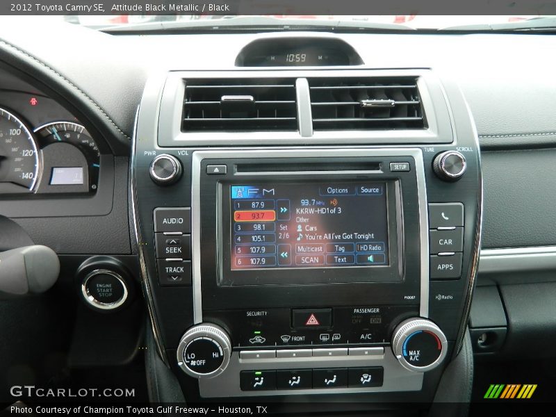 Attitude Black Metallic / Black 2012 Toyota Camry SE