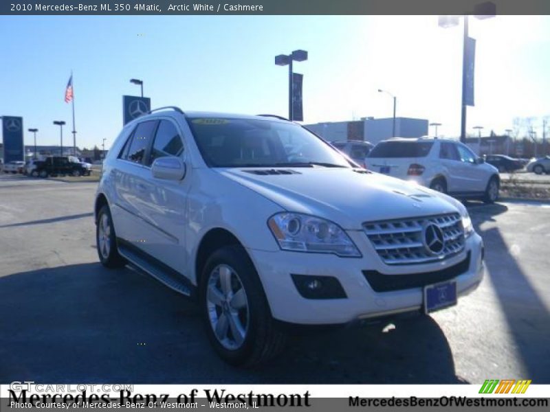 Arctic White / Cashmere 2010 Mercedes-Benz ML 350 4Matic