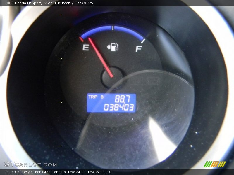 Vivid Blue Pearl / Black/Grey 2008 Honda Fit Sport