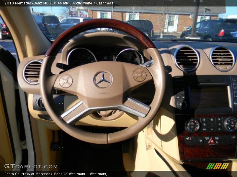 Arctic White / Cashmere 2010 Mercedes-Benz ML 350 4Matic