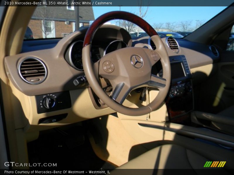 Arctic White / Cashmere 2010 Mercedes-Benz ML 350 4Matic