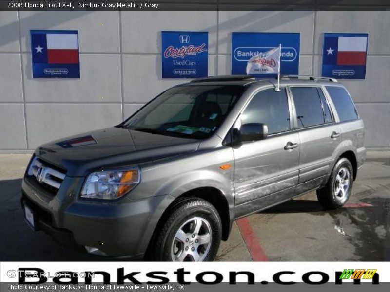 Nimbus Gray Metallic / Gray 2008 Honda Pilot EX-L