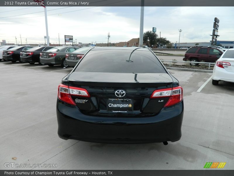 Cosmic Gray Mica / Ivory 2012 Toyota Camry LE