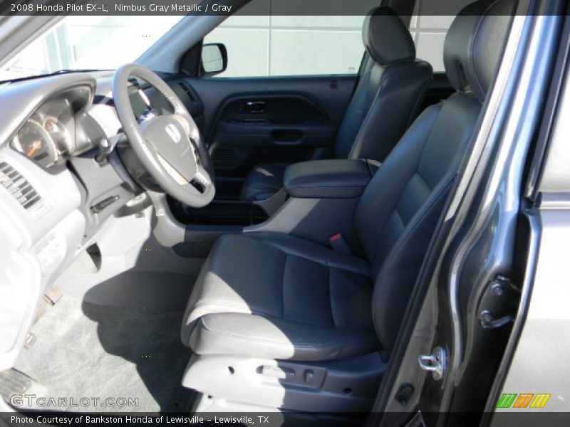Nimbus Gray Metallic / Gray 2008 Honda Pilot EX-L