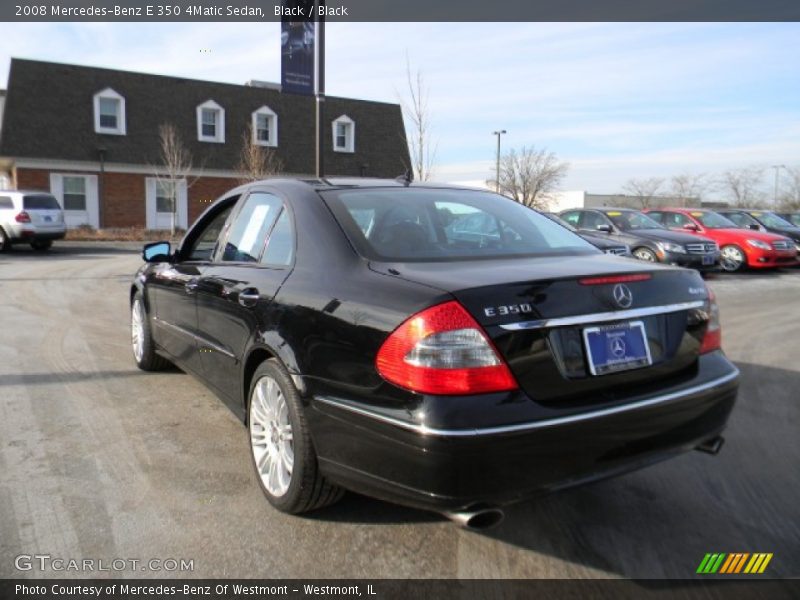 Black / Black 2008 Mercedes-Benz E 350 4Matic Sedan