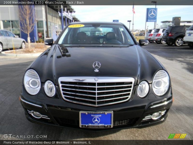 Black / Black 2008 Mercedes-Benz E 350 4Matic Sedan