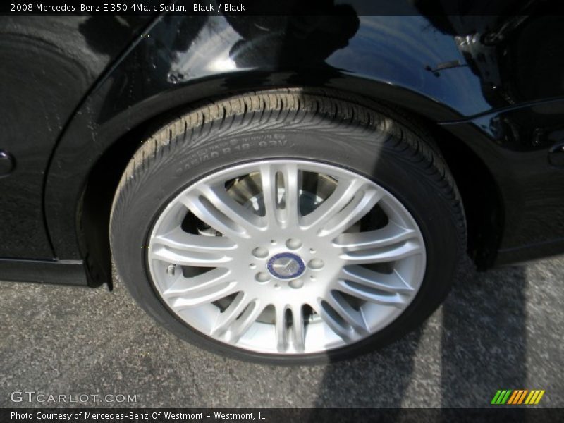 Black / Black 2008 Mercedes-Benz E 350 4Matic Sedan