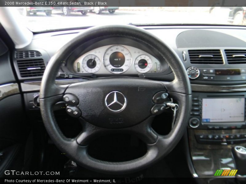 Black / Black 2008 Mercedes-Benz E 350 4Matic Sedan