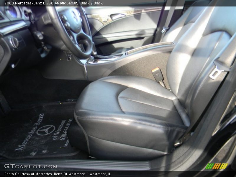 Black / Black 2008 Mercedes-Benz E 350 4Matic Sedan