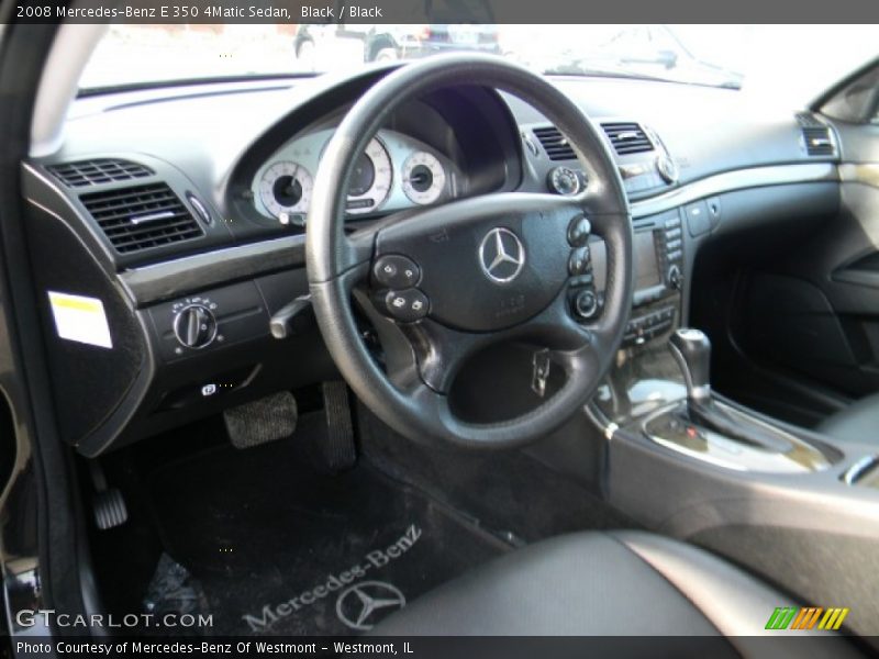 Black / Black 2008 Mercedes-Benz E 350 4Matic Sedan
