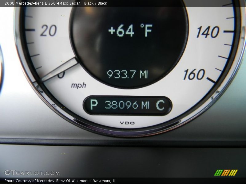 Black / Black 2008 Mercedes-Benz E 350 4Matic Sedan
