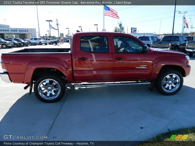 Barcelona Red Metallic / Sand Beige 2012 Toyota Tacoma V6 SR5 Prerunner Double Cab