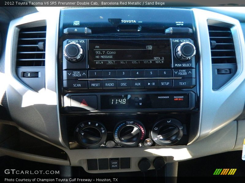 Barcelona Red Metallic / Sand Beige 2012 Toyota Tacoma V6 SR5 Prerunner Double Cab