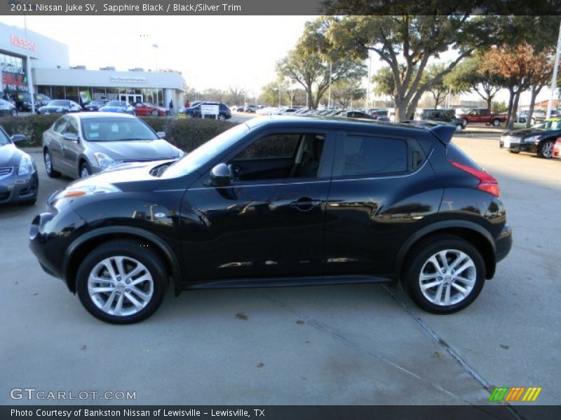 Sapphire Black / Black/Silver Trim 2011 Nissan Juke SV