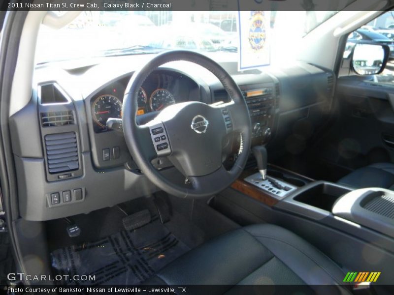 Galaxy Black / Charcoal 2011 Nissan Titan SL Crew Cab