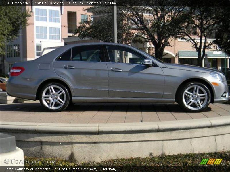 Palladium Silver Metallic / Black 2011 Mercedes-Benz E 550 Sedan