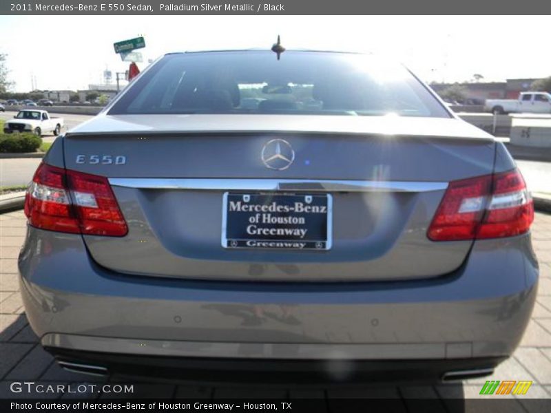 Palladium Silver Metallic / Black 2011 Mercedes-Benz E 550 Sedan