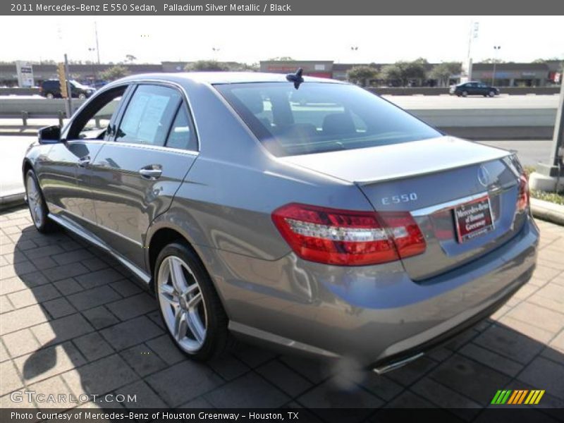 Palladium Silver Metallic / Black 2011 Mercedes-Benz E 550 Sedan