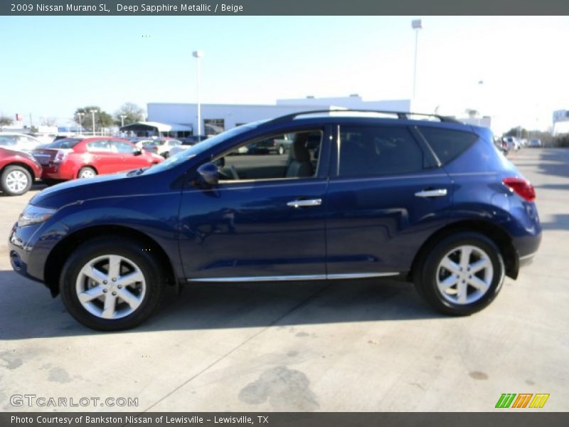 Deep Sapphire Metallic / Beige 2009 Nissan Murano SL