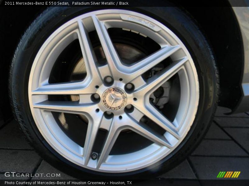 Palladium Silver Metallic / Black 2011 Mercedes-Benz E 550 Sedan