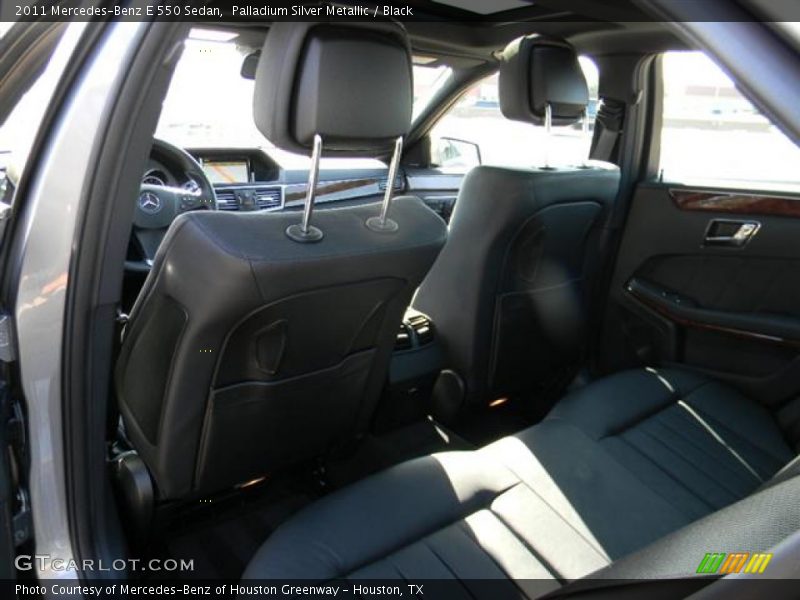 Palladium Silver Metallic / Black 2011 Mercedes-Benz E 550 Sedan