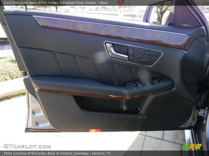Palladium Silver Metallic / Black 2011 Mercedes-Benz E 550 Sedan