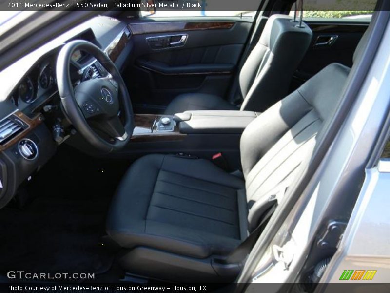 Palladium Silver Metallic / Black 2011 Mercedes-Benz E 550 Sedan
