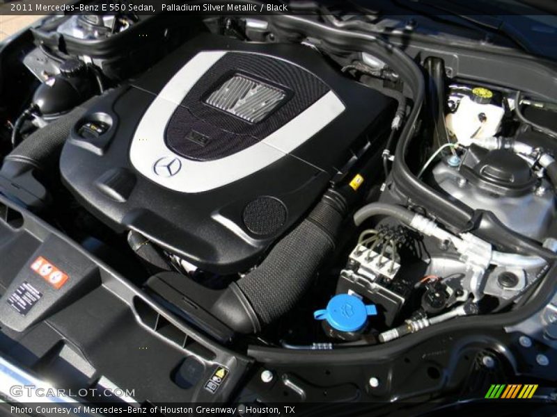 Palladium Silver Metallic / Black 2011 Mercedes-Benz E 550 Sedan