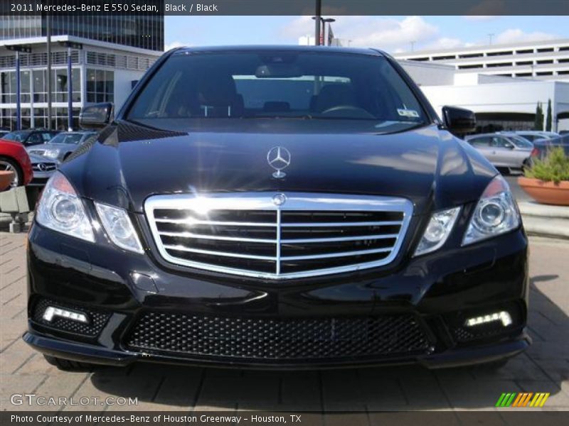 Black / Black 2011 Mercedes-Benz E 550 Sedan