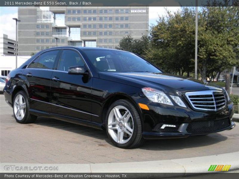 Black / Black 2011 Mercedes-Benz E 550 Sedan