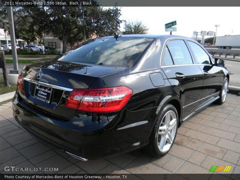 Black / Black 2011 Mercedes-Benz E 550 Sedan
