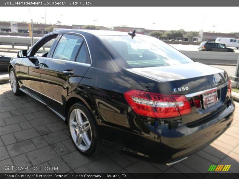 Black / Black 2011 Mercedes-Benz E 550 Sedan