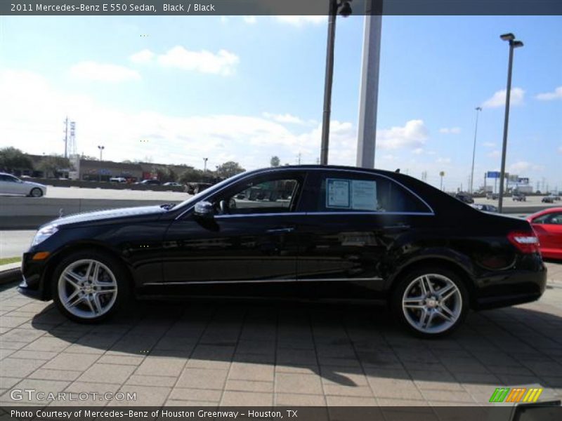 Black / Black 2011 Mercedes-Benz E 550 Sedan